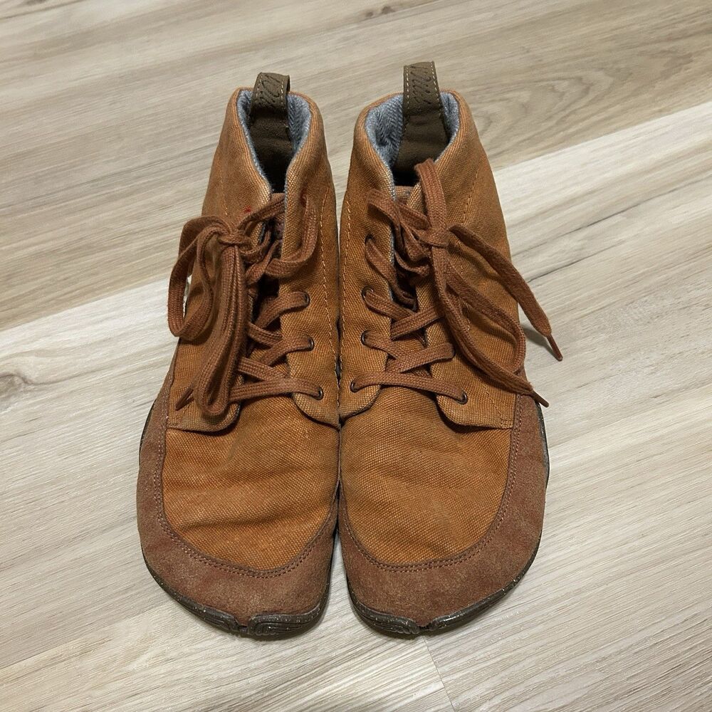 Wildling Shoes Wapiti Boots Minimalist Unisex Orange Canvas EU 36 US W 6 M 4.5